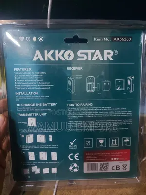 Akko Star Wireless Doorbell (Model Ak56280).