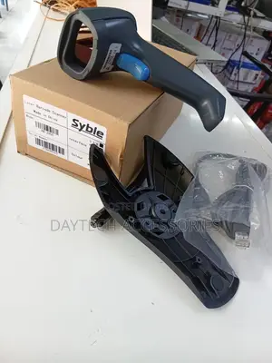 Syble Xb-2055 1d Laser Wired Barcode Scanner With Stand.