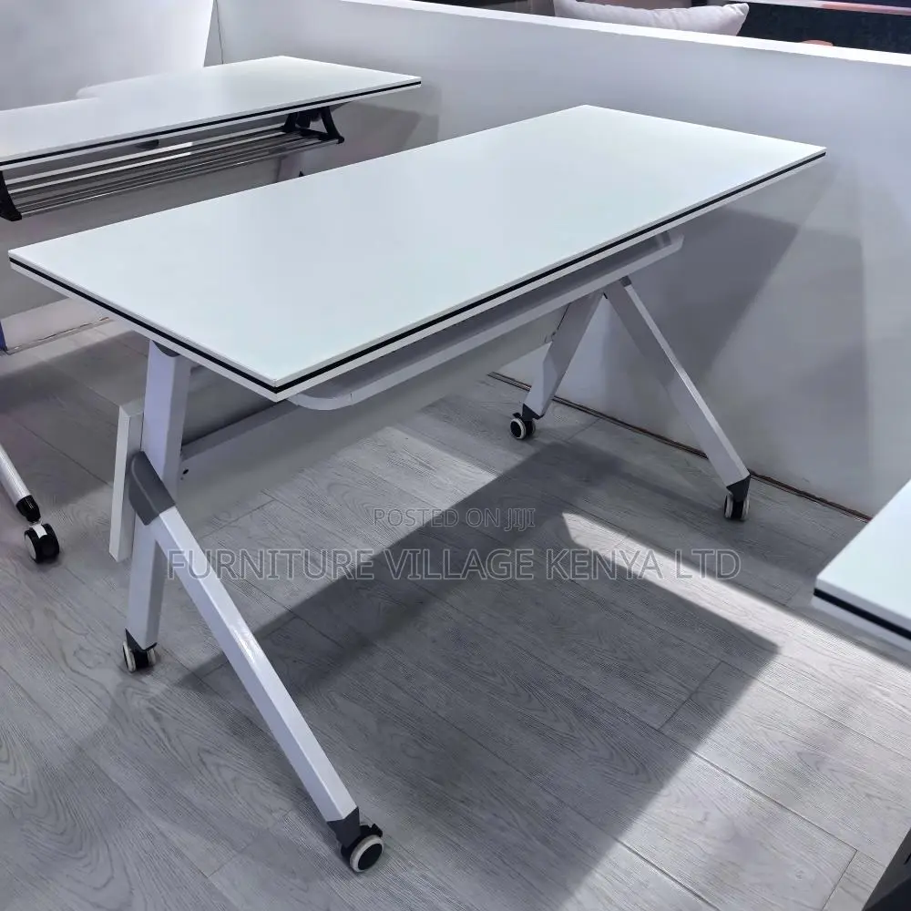 1.2m White Foldable Mobile Conference Table