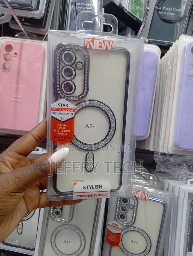 Samsung Galaxy A24 Stylish With a Decorative Ring on the Back Case - main view