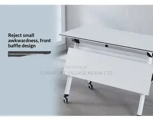 1.2m White Foldable Mobile Conference Table