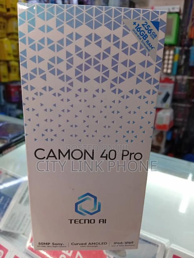 New Tecno Camon 40 256 GB Black