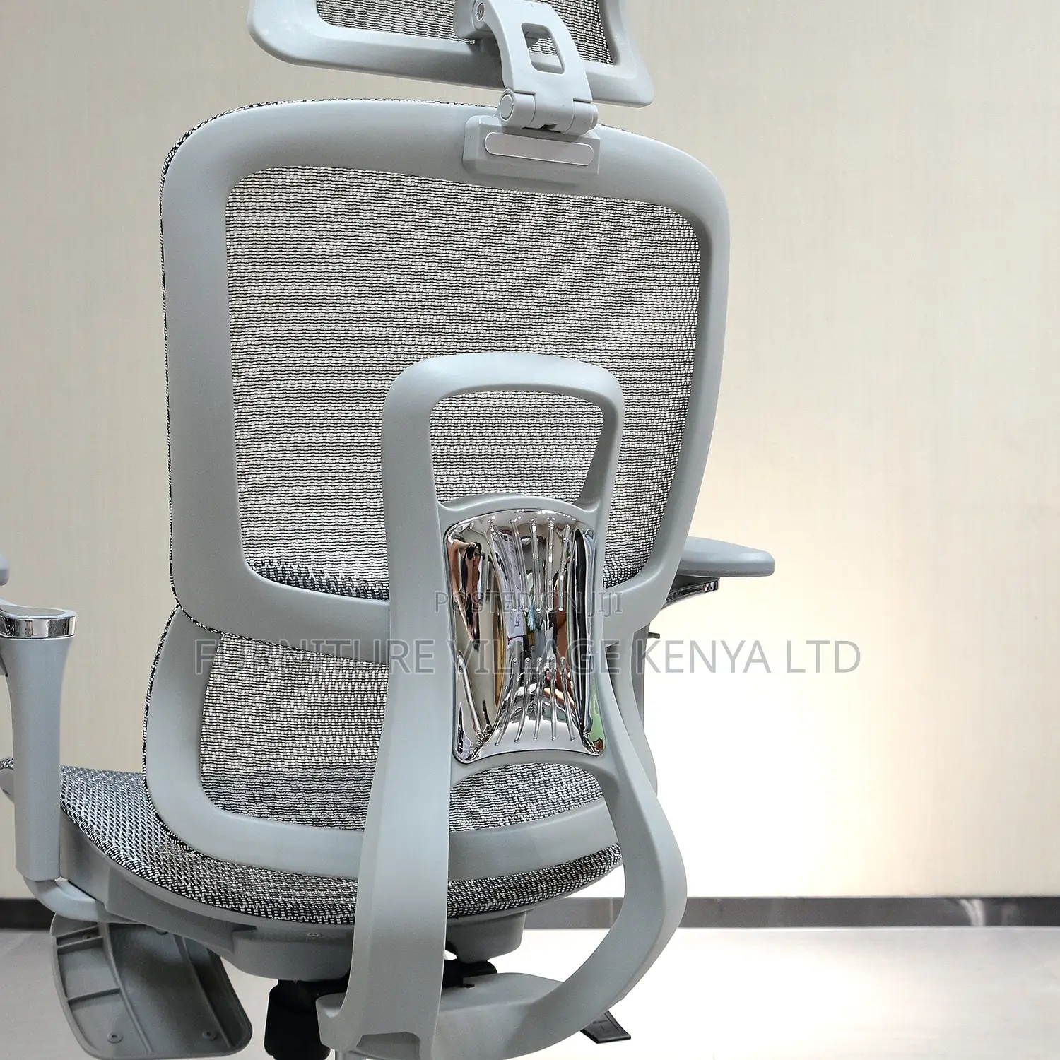 White Swivel Ergonomic Desk Chair With Footrest