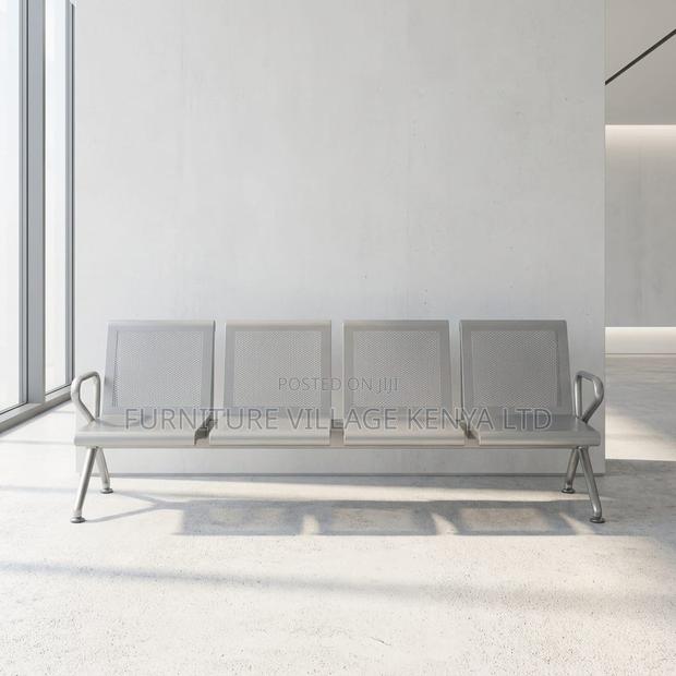 4-Seater Full Steel Office Reception Waiting Bench - thumbnail 2