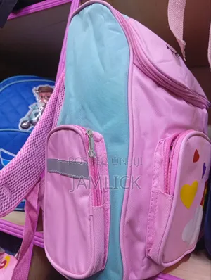 Pink Green Unicorn School Bag