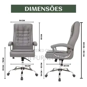 Office Chairs; High Back Executive Recliner Chair Made of Leather