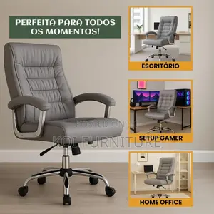 Office Chairs; High Back Executive Recliner Chair Made of Leather