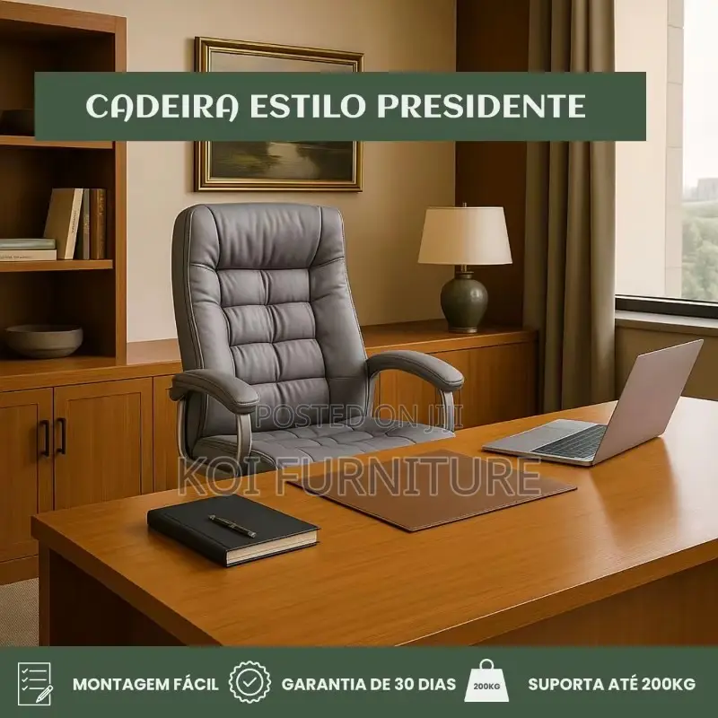 Office Chairs; High Back Executive Recliner Chair Made of Leather
