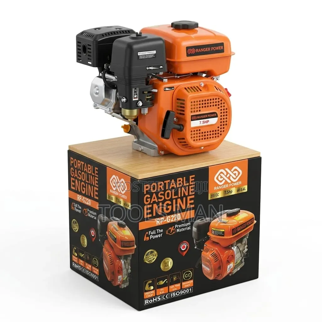 Ranger Power 7.5hp Portable Gasoline Engine Rp-G220 - 215cc.