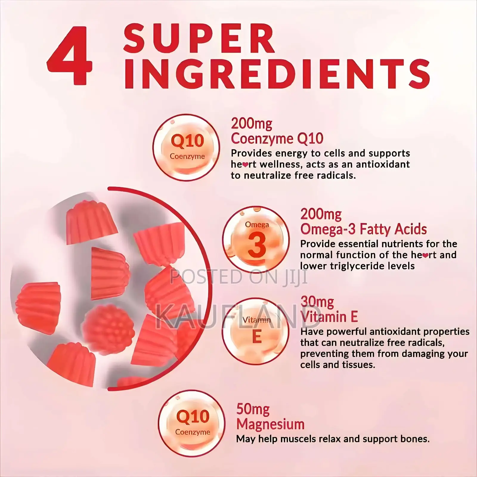 Health Gummies Supplements: B12, Coq10, Apple Cider Vinegar