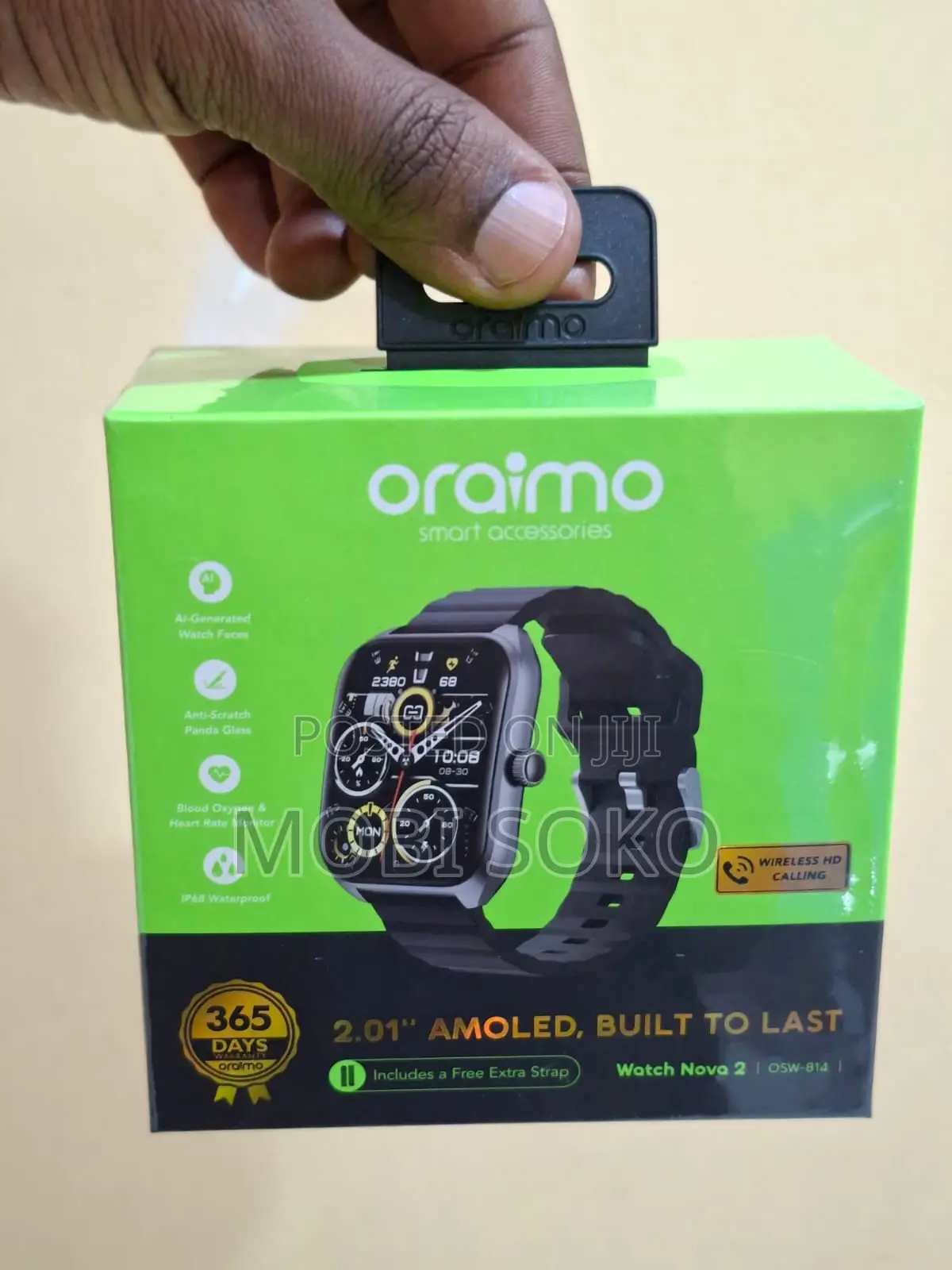 Oraimo Watch Nova 2 2.01" Amoled Ip68 Curved Touchscreen Smart Watch