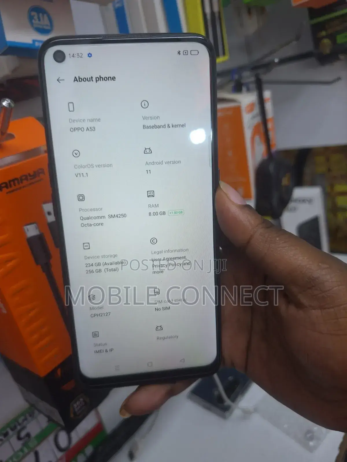 New Oppo A53s 256 GB Blue