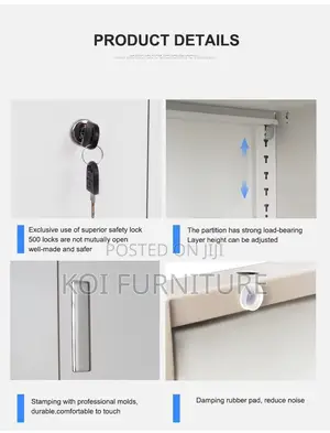 Office Cabinet; Executive Filing Cabinet With Lockable Two Glass Doors