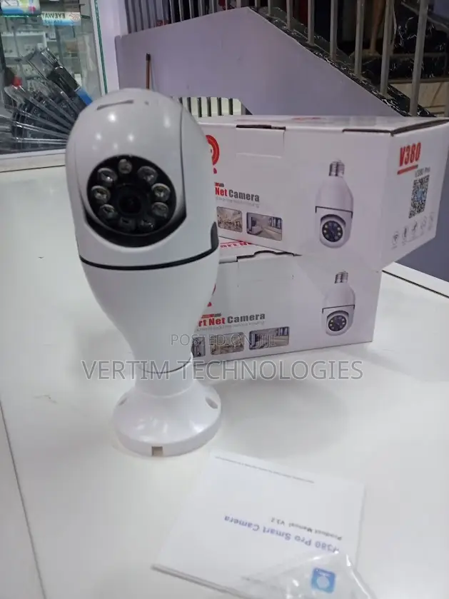 V380 Pro Wireless E27 Bulb Camera – 360° Ptz, Smart Night Vision