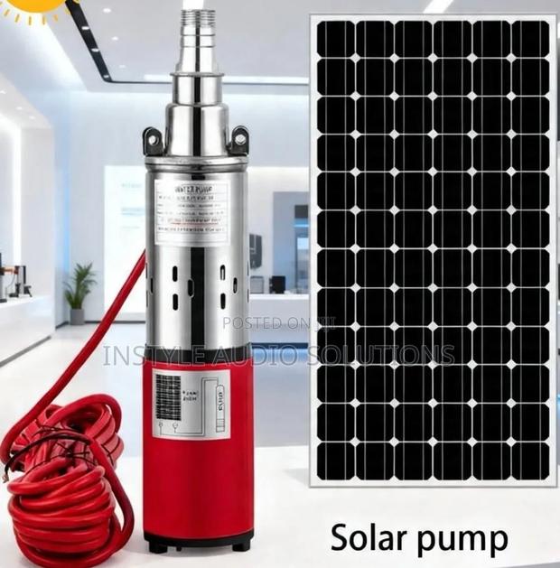 24v - 50 Meters Head Submersible Solar Pump With 450w Solar Panel - thumbnail 2