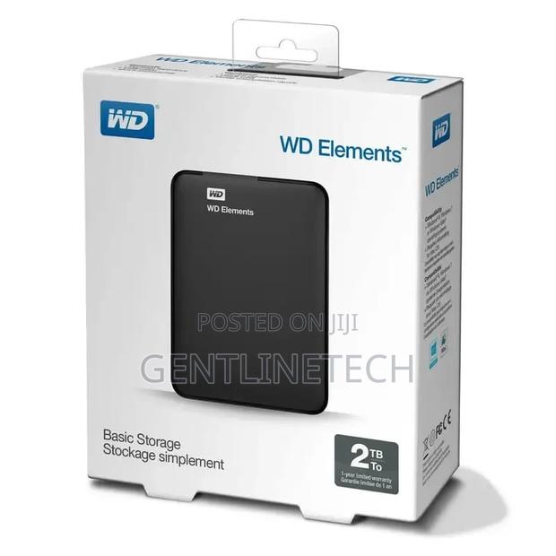 Wd 2tb Portable External HDD – Plug Play Storage - thumbnail 2