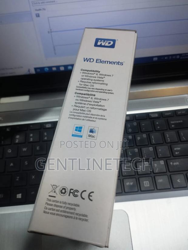 Wd 2tb Portable External HDD – Plug Play Storage - thumbnail 3