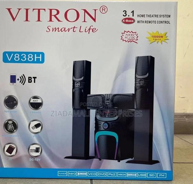 *Vitron V838 Woofer 3.1 Tall Boy Sleek Design With Modern Connectivity