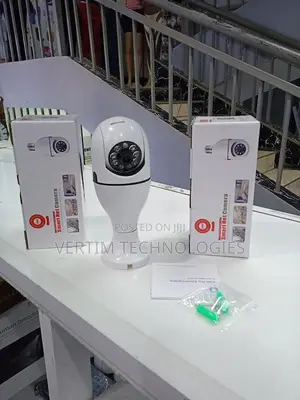 Single Lens Bulb Camera V380 Pro Quality 360 Degrees Bulb Dual CCTV