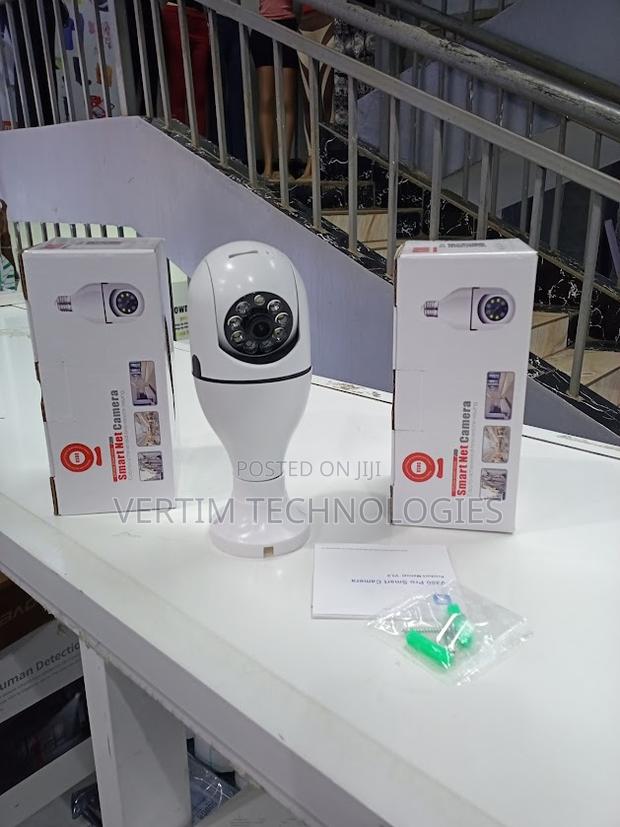 Single Lens Bulb Camera V380 Pro Quality 360 Degrees Bulb Dual CCTV
