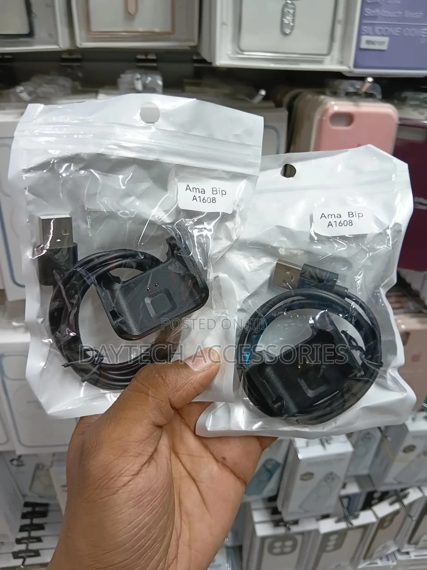 Smartwatch Charger for Huami Amazfit Bip Youth A1608, 3.3ft Black