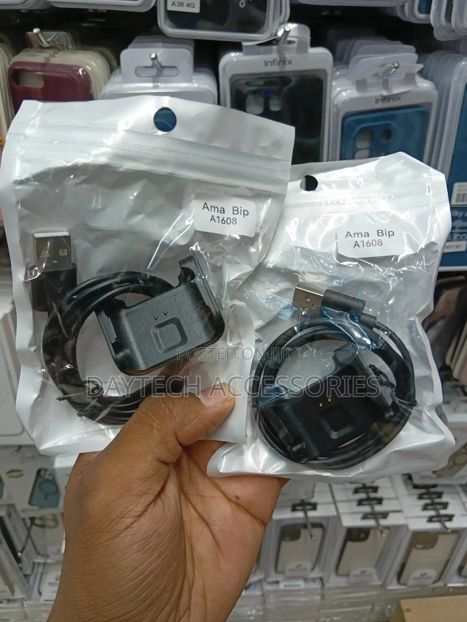 Smartwatch Charger for Huami Amazfit Bip Youth A1608, 3.3ft Black