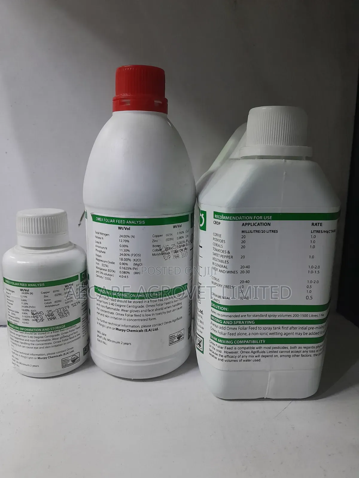 Omex Foliar Feed Fertilizer 100ml, 500ml , 1litre