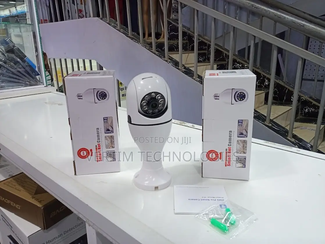 E27 Single Lens Bulb Camera Wifi 1080p 360 Degree Panoramic PTZ