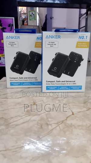 Anker Nano Travel Adapter (5-in-1, 20w) Universal Fast Charging Usb-C