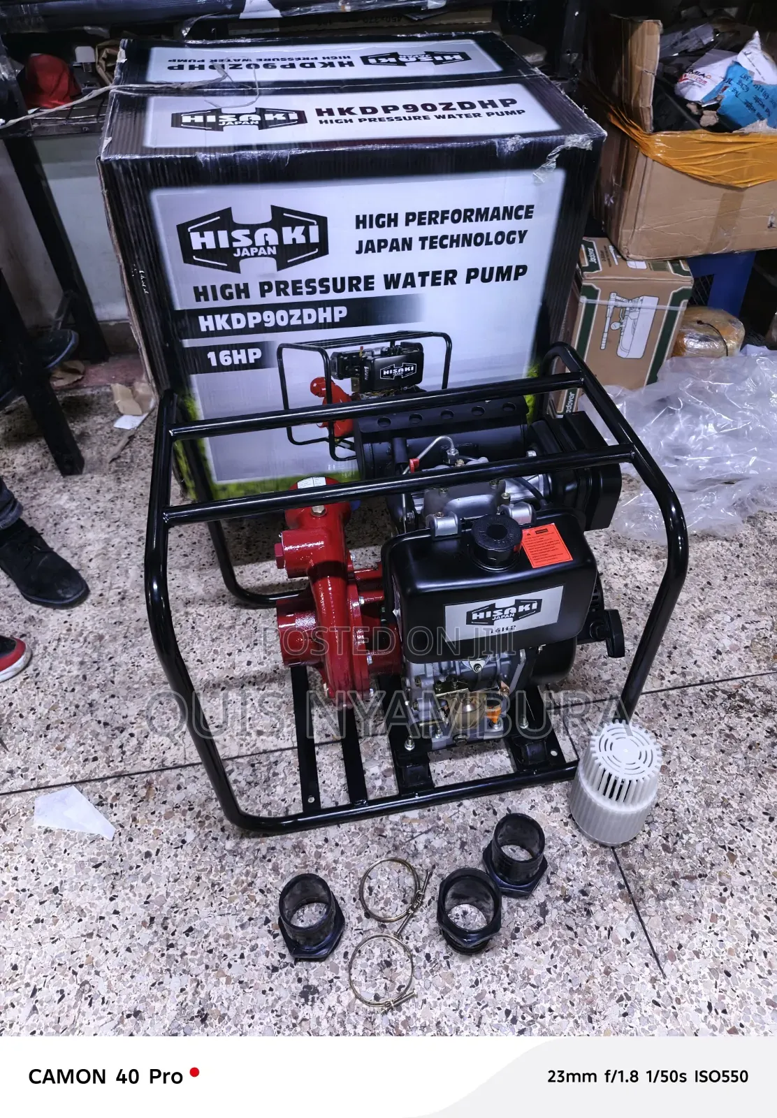 Hisaki High Pressure Water 16hp Diesel High Pressure Pump 100m