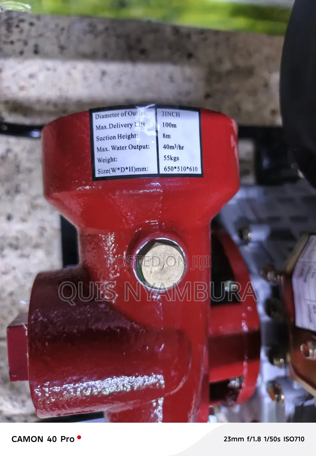 Hisaki High Pressure Water 16hp Diesel High Pressure Pump 100m