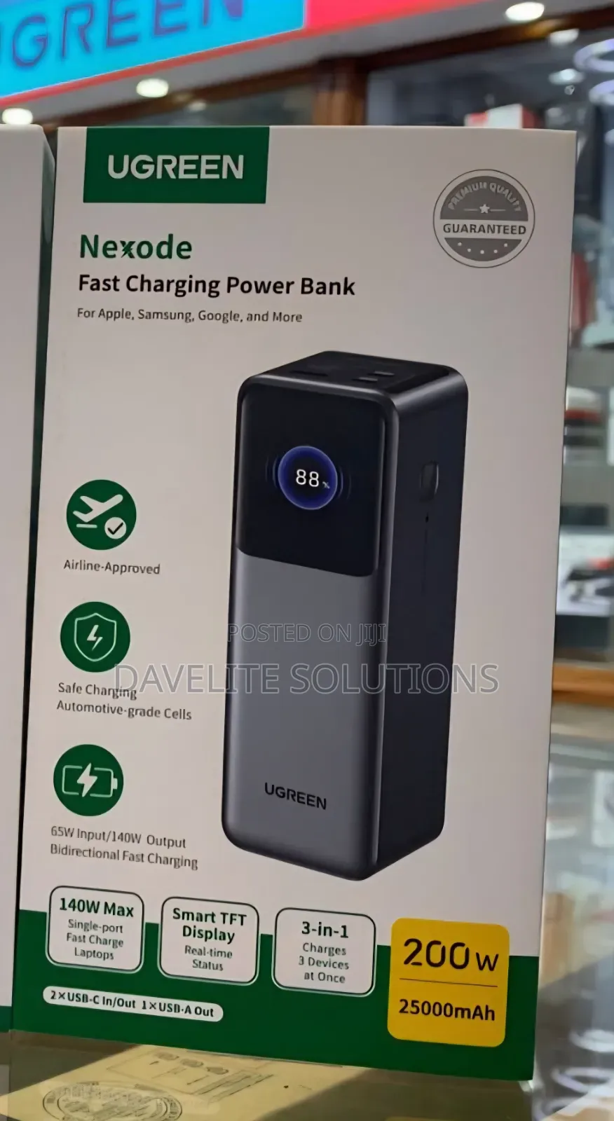Ugreen Nexode 25000mah, 200w Power Bank, Laptop Powerbank