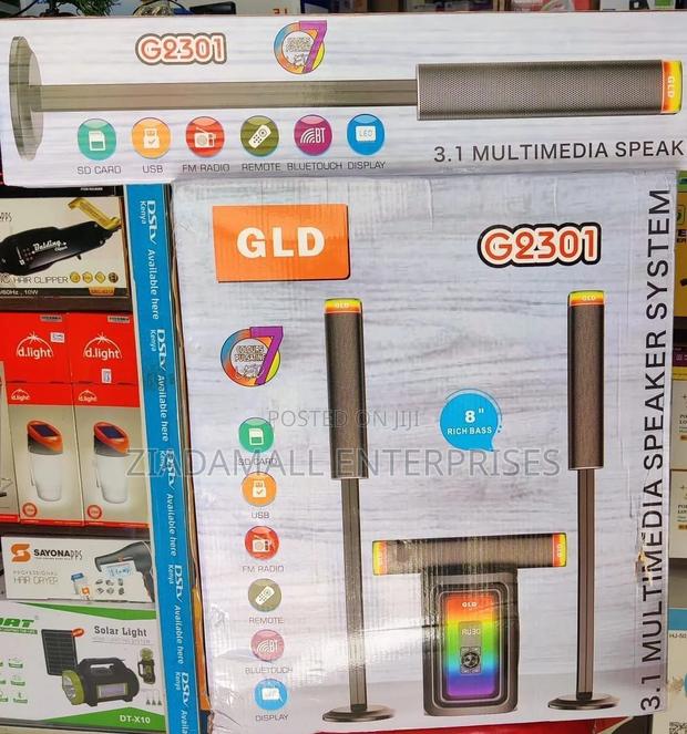 *Gld Woofer 3.1 Tall Boy G2301 Powerful 3.1 Channel Surround Experienc