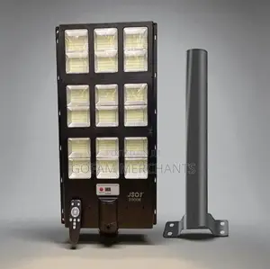 Jsot 2000w Bright Solar Street Light With Motion Sensor Dusk-to-Dawn