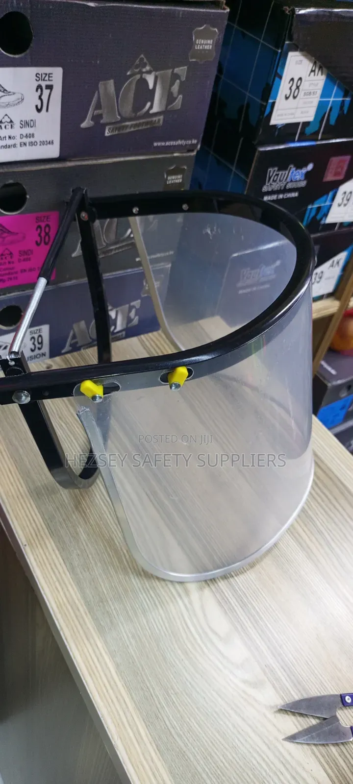Face Shield Visor With Brackets