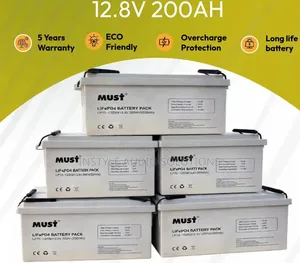 Must 12.8v - 200ah (2.56kwh) Lithium Ion Solar Battery