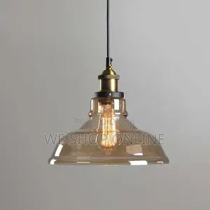 Amber Glass Pendant Light
