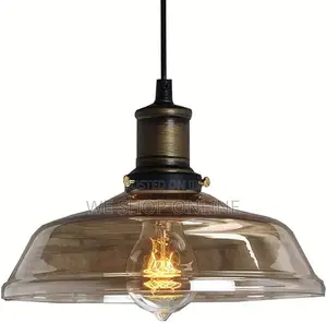 Amber Glass Pendant Light