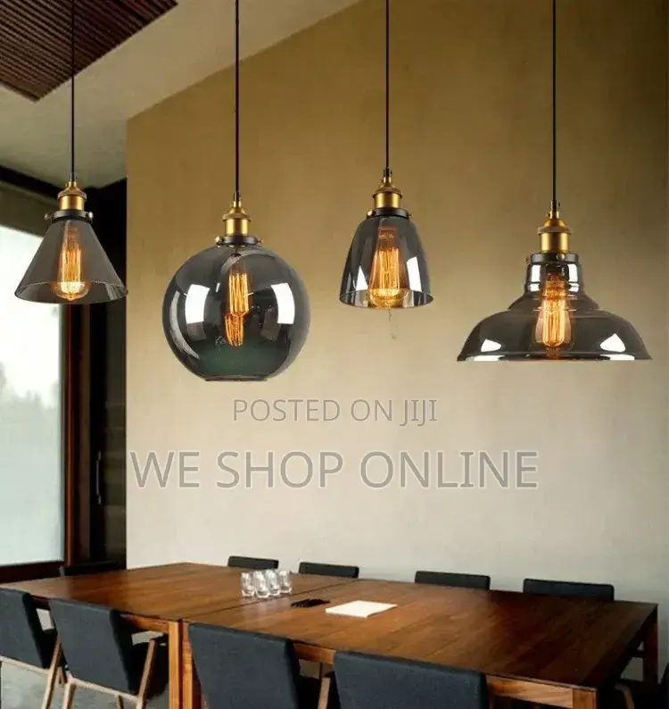 Amber Glass Pendant Light