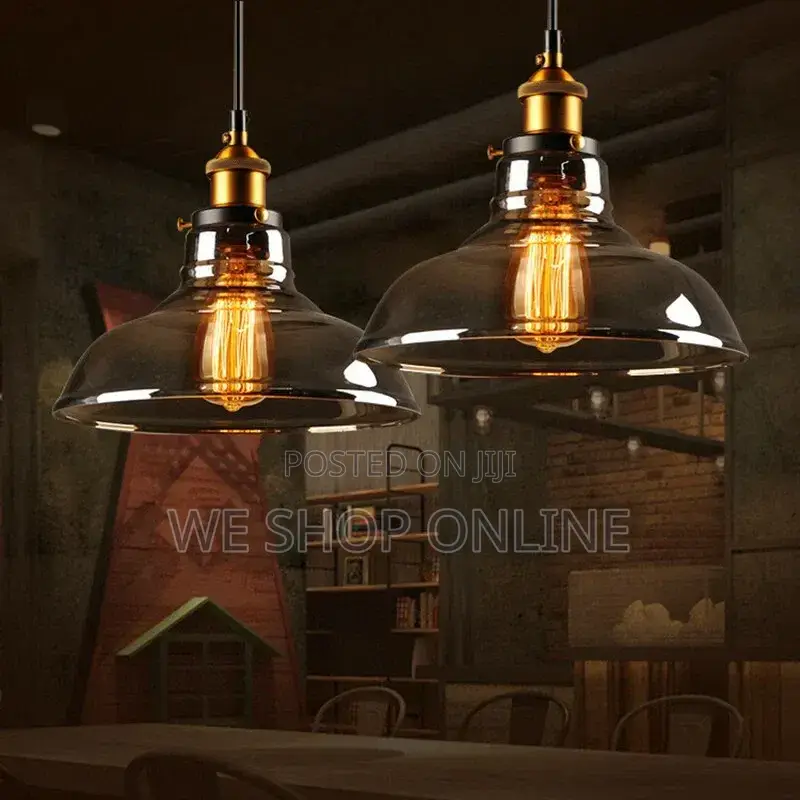 Amber Glass Pendant Light