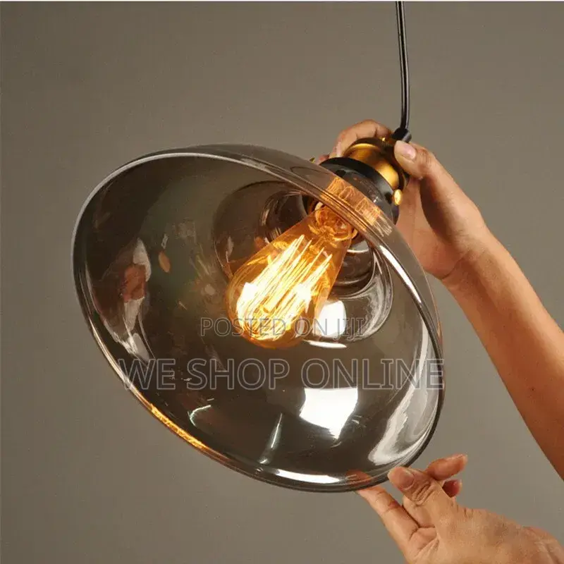 Amber Glass Pendant Light