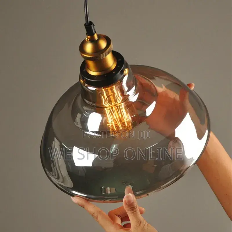 Amber Glass Pendant Light
