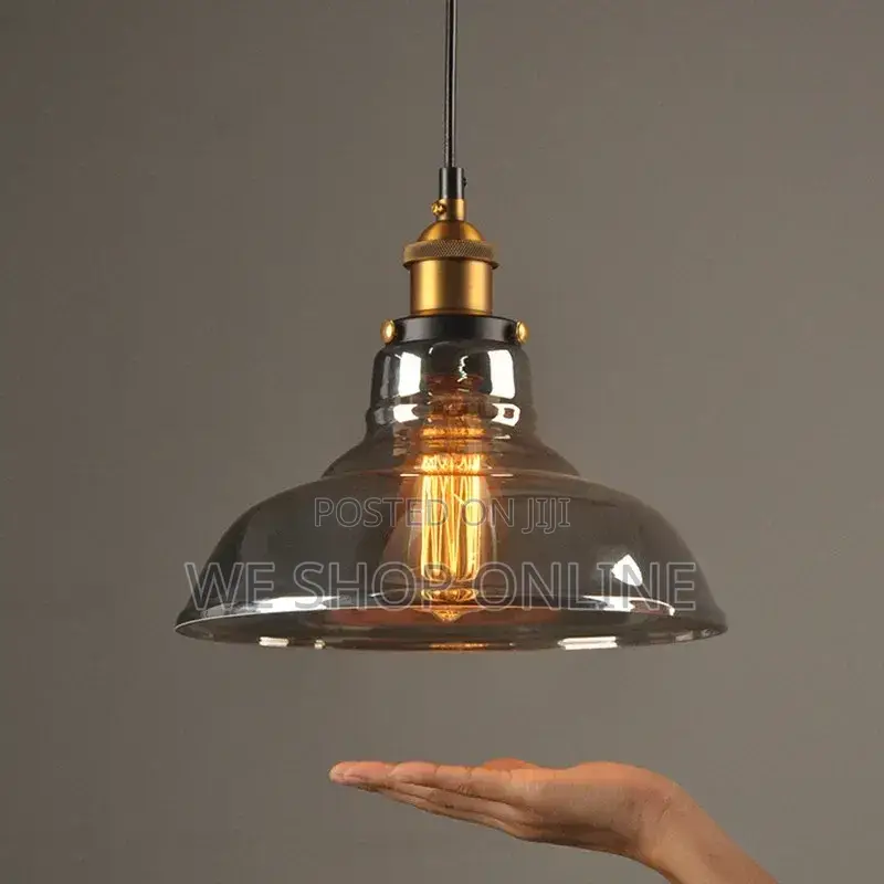 Amber Glass Pendant Light