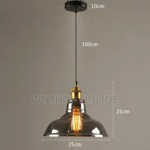 Amber Glass Pendant Light