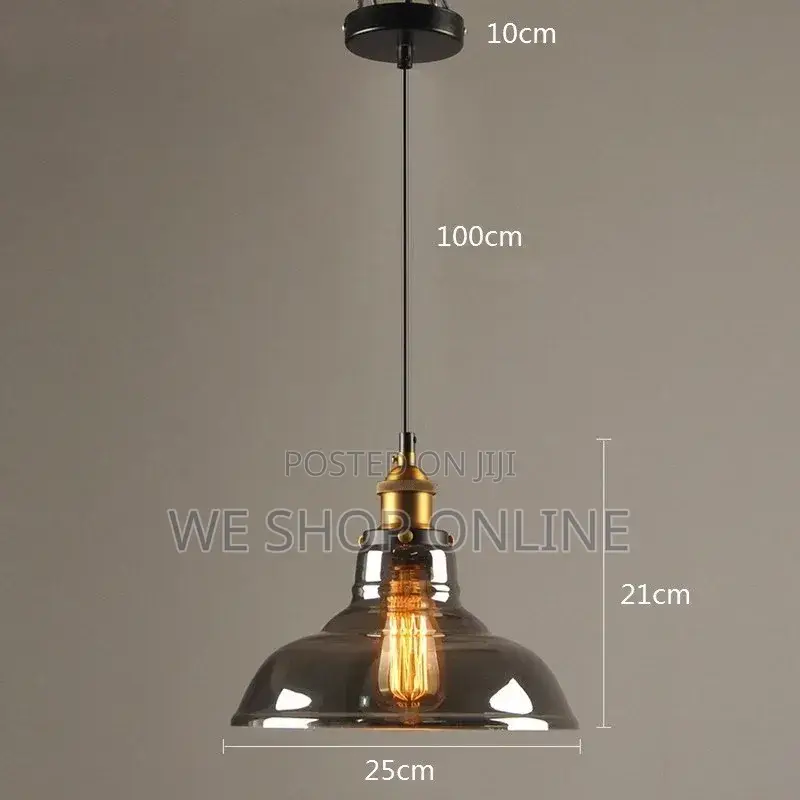 Amber Glass Pendant Light
