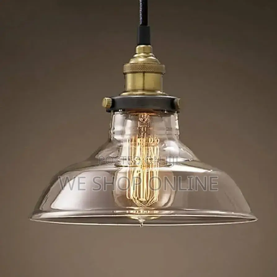 Amber Glass Pendant Light
