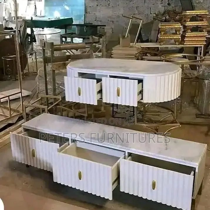 White Marble Tv Stand