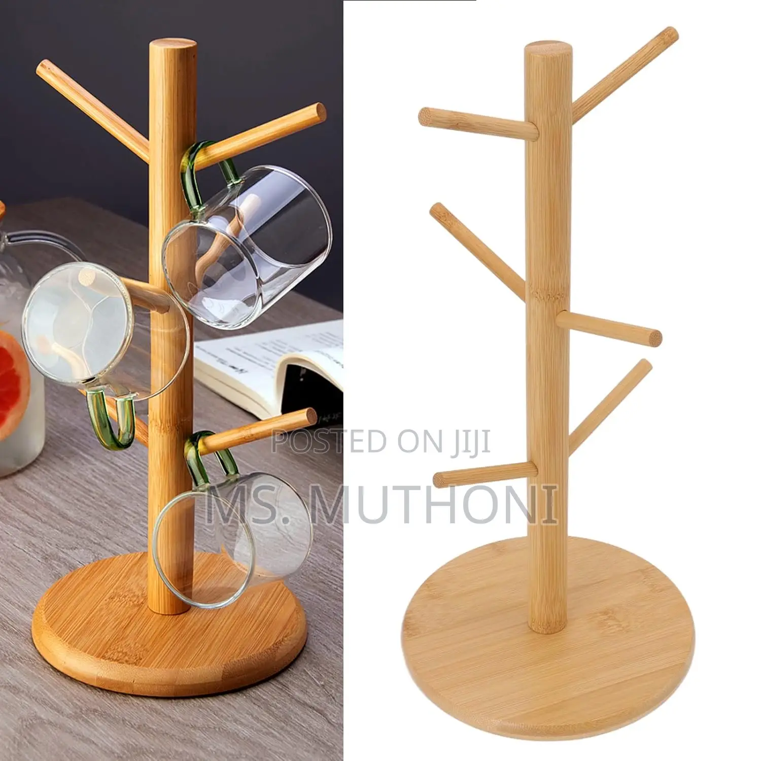 Bamboo Tree Cup Rack Holder*