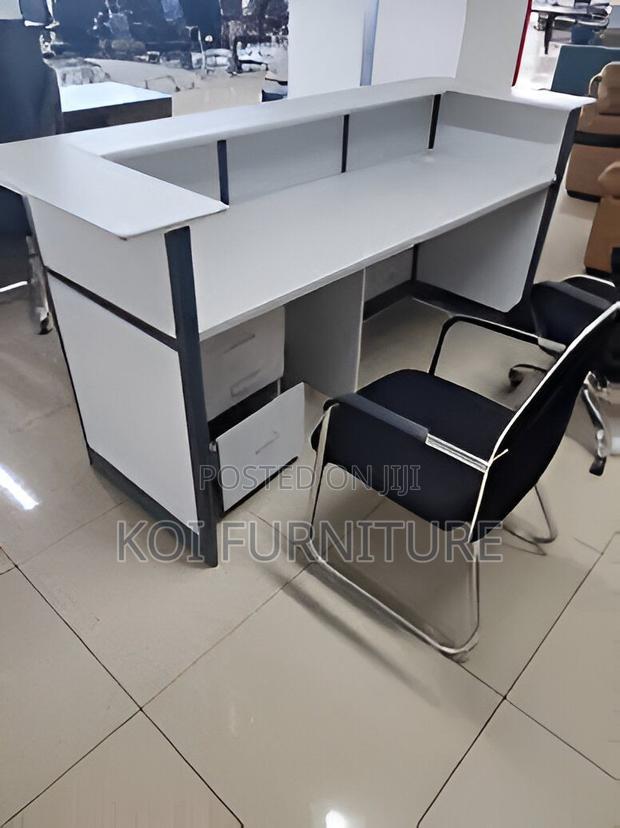 Reception Desk; 1.6 Meters Reception Office Table With Drawers - thumbnail 10