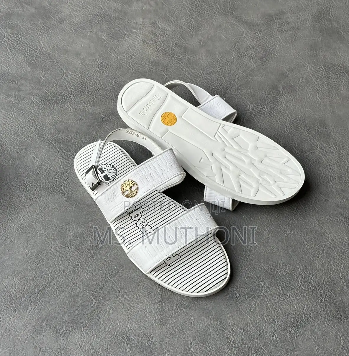 Timberland Sandals Feature White Straps Size 39-46
